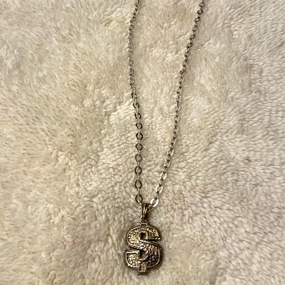 Dollar Sign Necklace Vintage - Picture 2 of 6